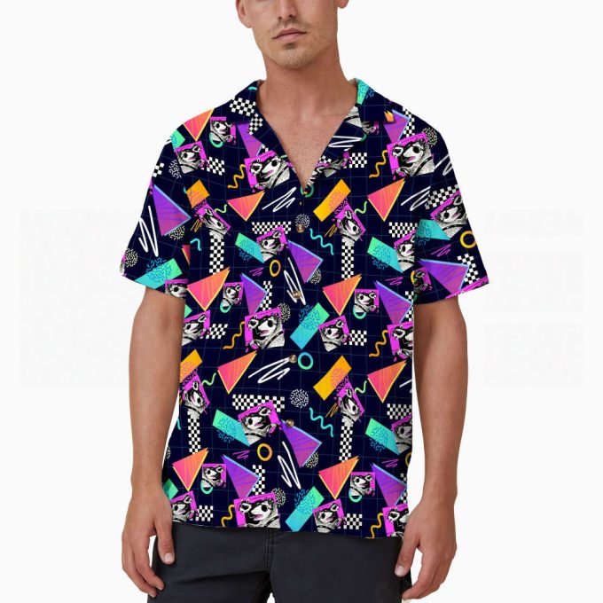 Funny Raccoon Couple Beach Hawaiian Shirt 4