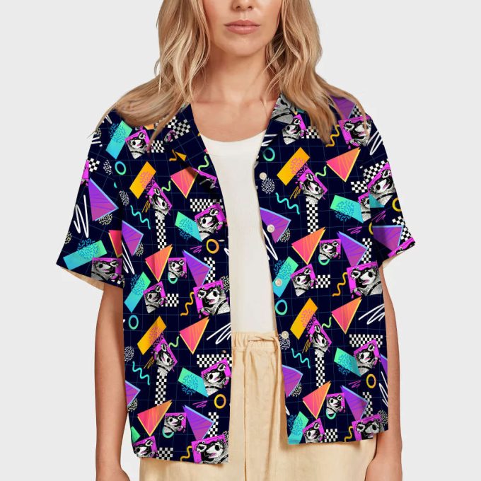 Funny Raccoon Couple Beach Hawaiian Shirt 6