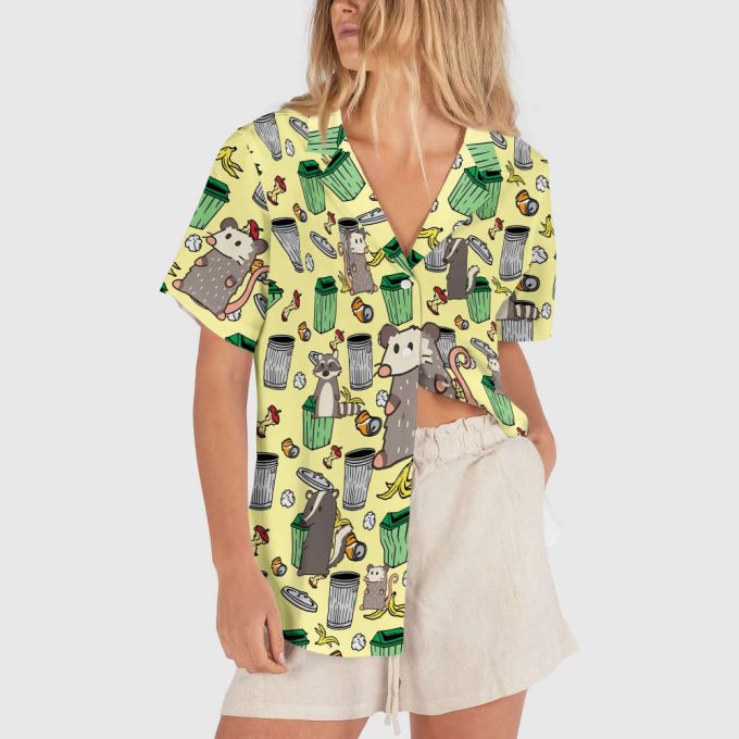 Funny Raccoon Hawaiian Shirt, Raccoon Summer Hawaiian Shirt 3