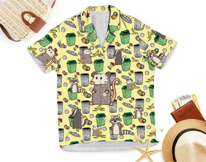 Funny Raccoon Hawaiian Shirt, Raccoon Summer Hawaiian Shirt 6