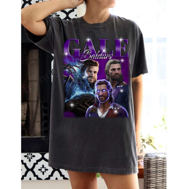 Gale Baldurs T-Shirt Gale Baldurs Shirt Gale Baldurs Tees Gale Baldurs Sweater Casual T-Shirt Shirt Character Shirt 2