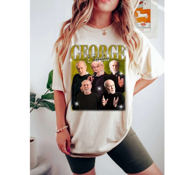 George Carlin T-Shirt George Carlin Shirt George Carlin Tees George Carlin Sweater Casual Shirt College Shirt Character Shirt 3