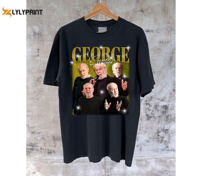 George Carlin T-Shirt George Carlin Shirt George Carlin Tees George Carlin Sweater Casual Shirt College Shirt Character Shirt 1