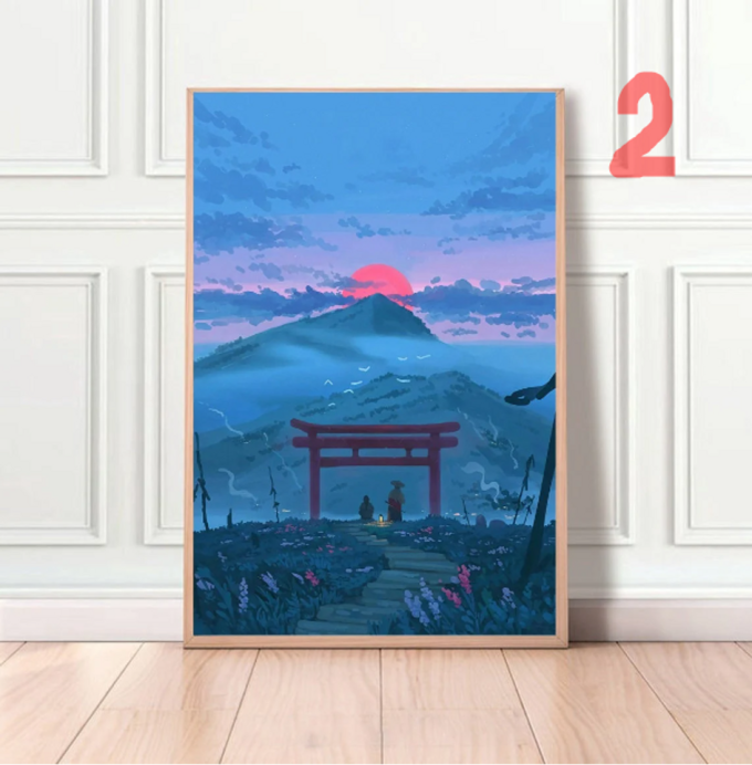 Ghost Of Tsushima Video Game Home Decor Poster 2