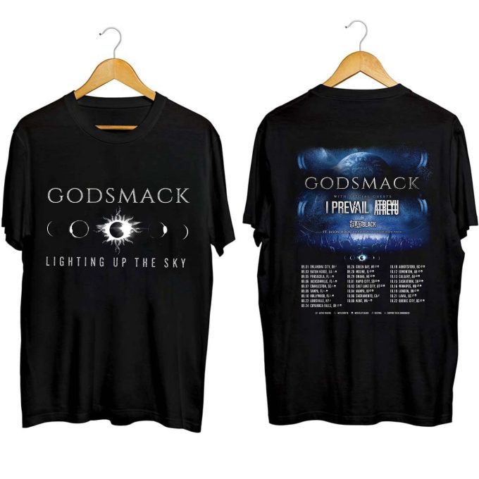 Godsmack &Amp;Amp; Staind 2023 Fall Tour Shirt: Rock Band Fan Tee 1