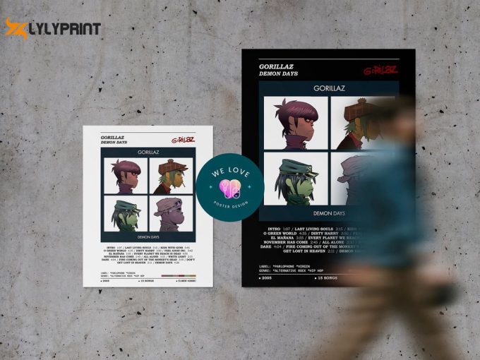 Gorillaz - Demon Days Album Poster 2