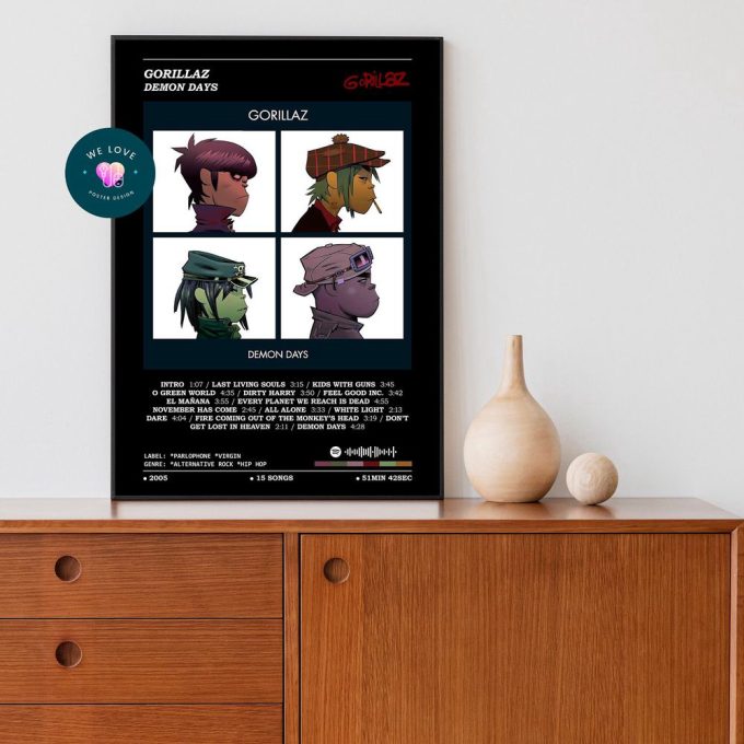 Gorillaz - Demon Days Album Poster 3