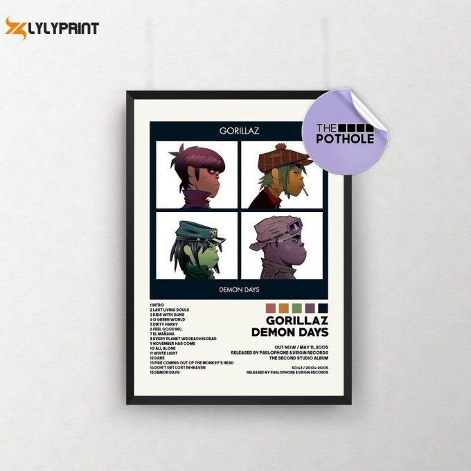 Gorillaz Posters / Demon Days Poster / Album Cover Poster 1