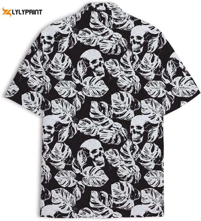 Gothic Skull Hawaiian Shirt, Horror Aloha Shirt 2