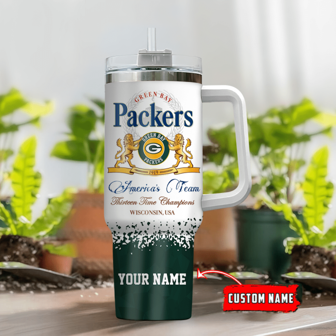 Green Bay Packers Personalized Nfl Champions Modelo 40Oz Stanley Tumbler 3