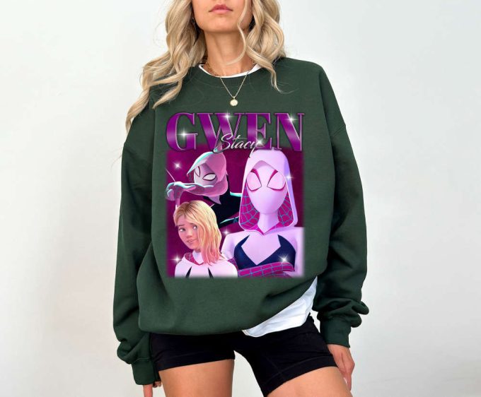 Gwen Stacy T-Shirt Gwen Stacy Shirt Gwen Stacy Tees Gwen Stacy Sweater Vintage T-Shirt Retro Tshirt Movie T-Shirt Crewneck Sweatshirt 4