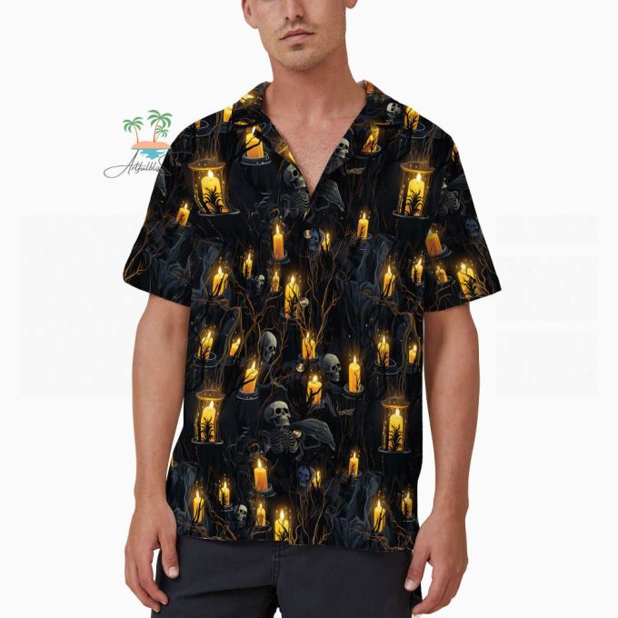 Halloween Dancing Skeleton Hawaiian Shirt 4