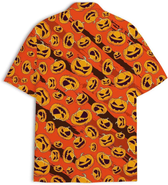 Halloween Pumpkins Hawaiian Shirt, Horror Aloha Shirt 3