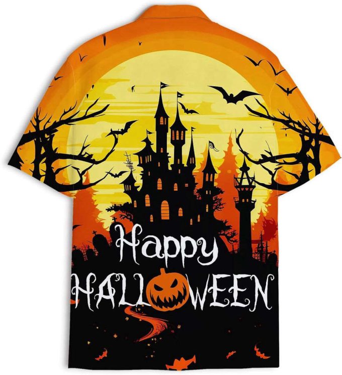 Happy Halloween Pumpkin Hawaiian Shirt, Horror Aloha Shirt 3