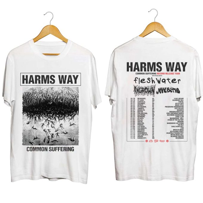 Harm'S Way Common Suffering Tour 2023 Shirt, Harm'S Way Band Fan Shirt, Harm'S Way 2023 Concert Shirt, Common Suffering Concert Shirt 2