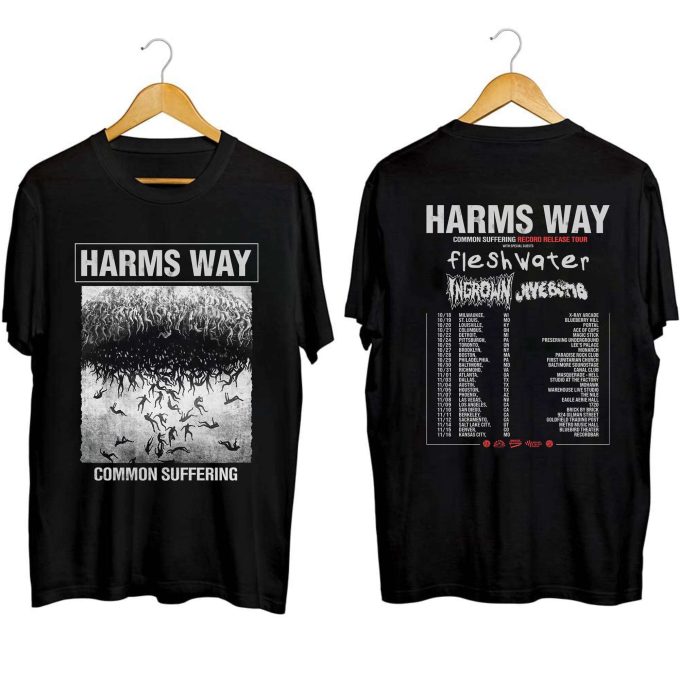 Harm'S Way Common Suffering Tour 2023 Shirt, Harm'S Way Band Fan Shirt, Harm'S Way 2023 Concert Shirt, Common Suffering Concert Shirt 1