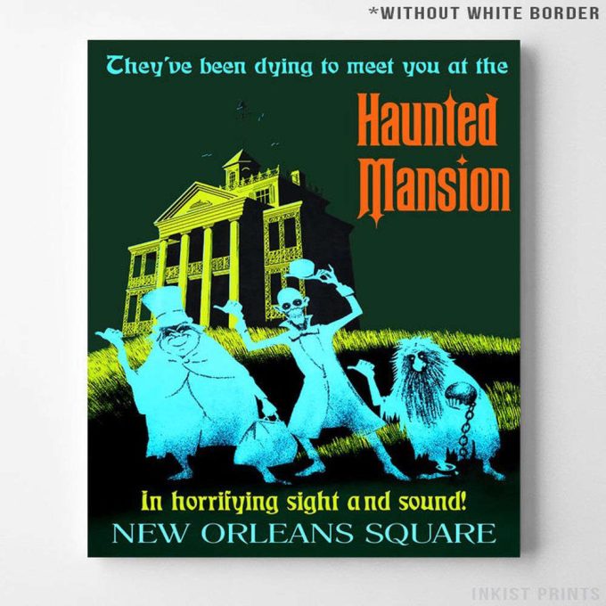 Haunted Mansion, Disneyland Vintage, Disney Poster, Disneyland Poster 2