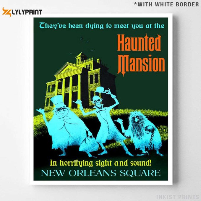 Haunted Mansion, Disneyland Vintage, Disney Poster, Disneyland Poster 1