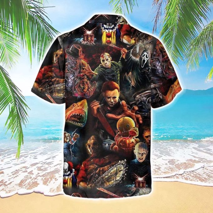 Horror Movie Retro Hawaiian Shirt 3