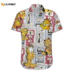 Hot Garfield Cotton Hawaiian Shirt