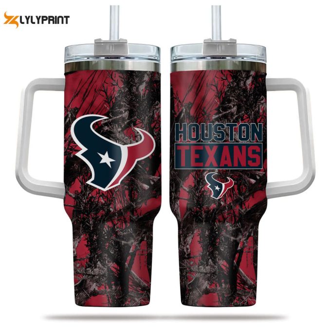 Houston Texans Nfl Hunting Personalized Stanley Tumbler 40Oz 1