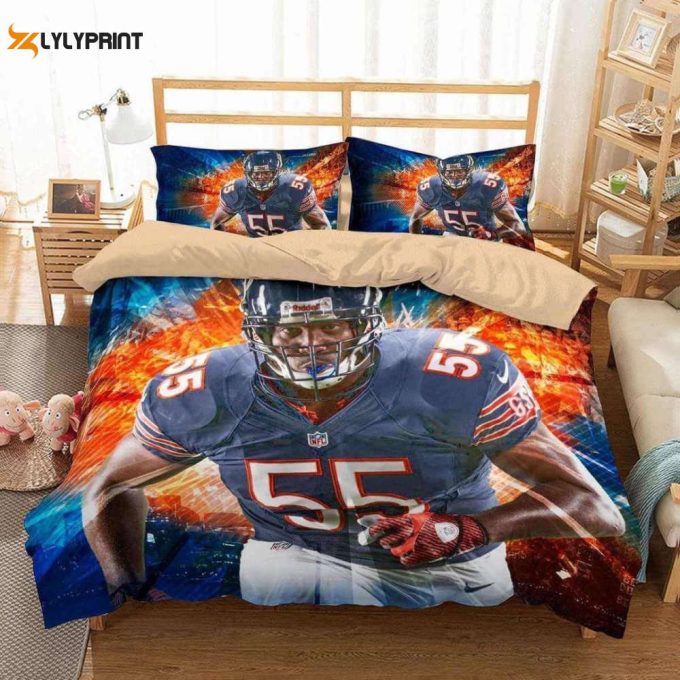 Hroniss Grasu Chicago Bears Duvet Cover Bedding Set Gift For Fans 2024 Bd347 1