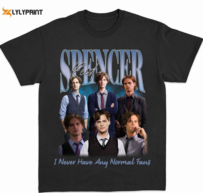 I Never Have Normal Fans Spencer Reid T-Shirt: Retro 90 S Homage Gift For Men &Amp;Amp; Women 1