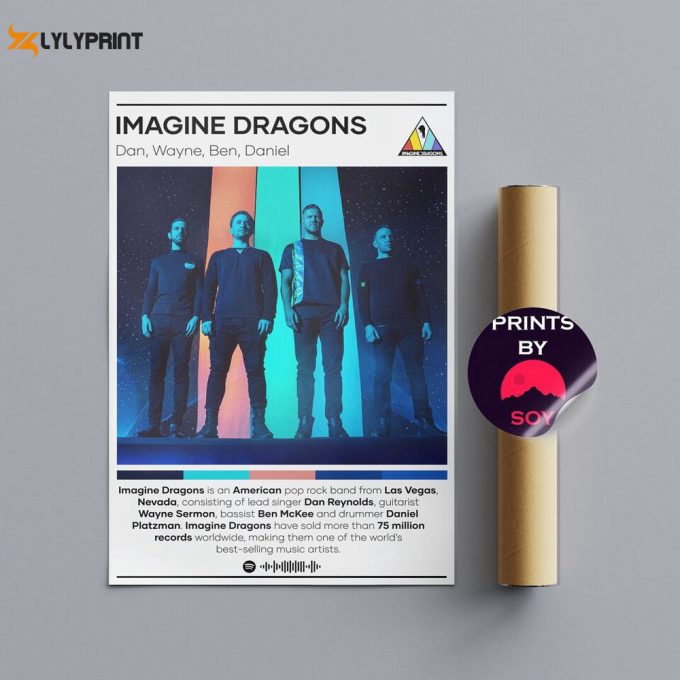 Imagine Dragons Poster, Music Lover Poster, Home Decor 1
