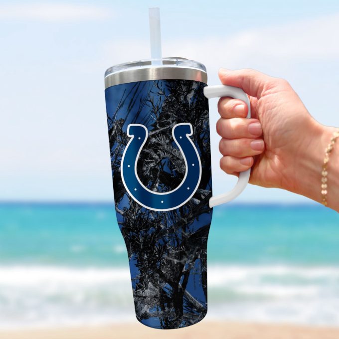Indianapolis Colts Nfl Hunting Personalized Stanley Tumbler 40Oz 4