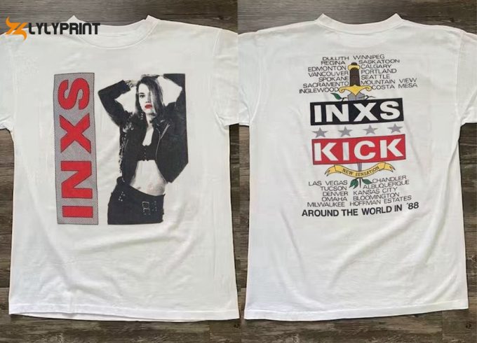 Inxs 88 World Tour Unisex T-Shirt Music Album Shirt Halloween Gift 1
