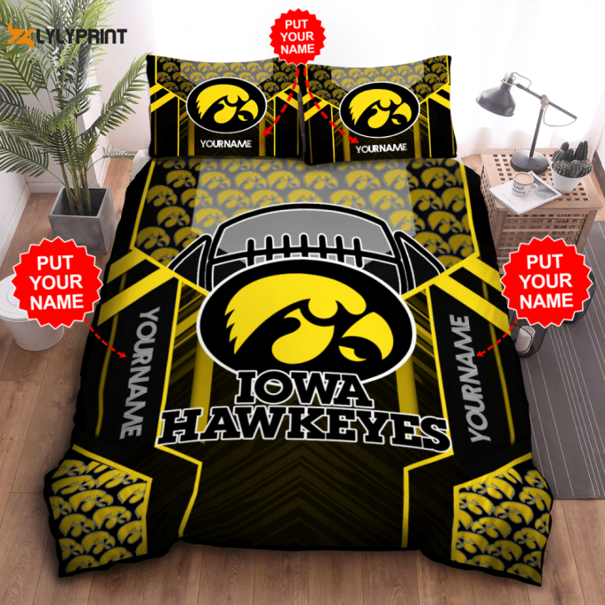Iowa Hawkeyes Duvet Cover Bedding Set - Show Your Team Spirit! 1