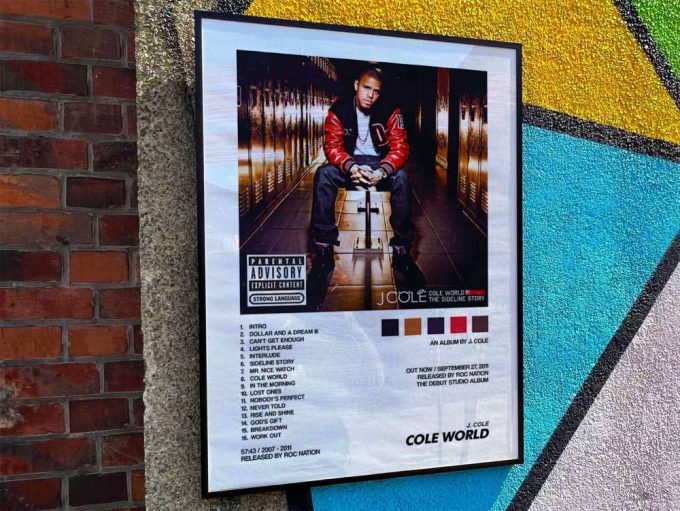 J Cole &Quot;Cole World&Quot; Album Cover Poster #2 3