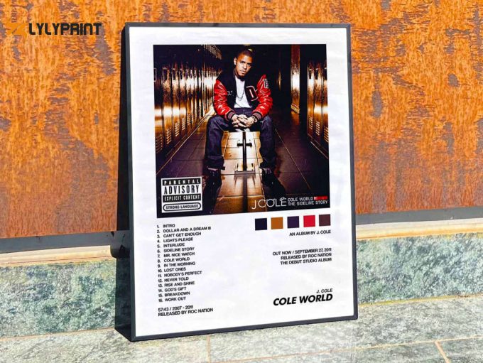 J Cole &Amp;Quot;Cole World&Amp;Quot; Album Cover Poster #2 1
