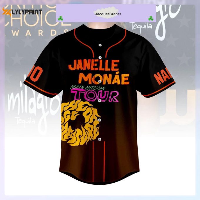 Janelle Monae Jersey, The Age Of Pleasure Baseball Jersey 2