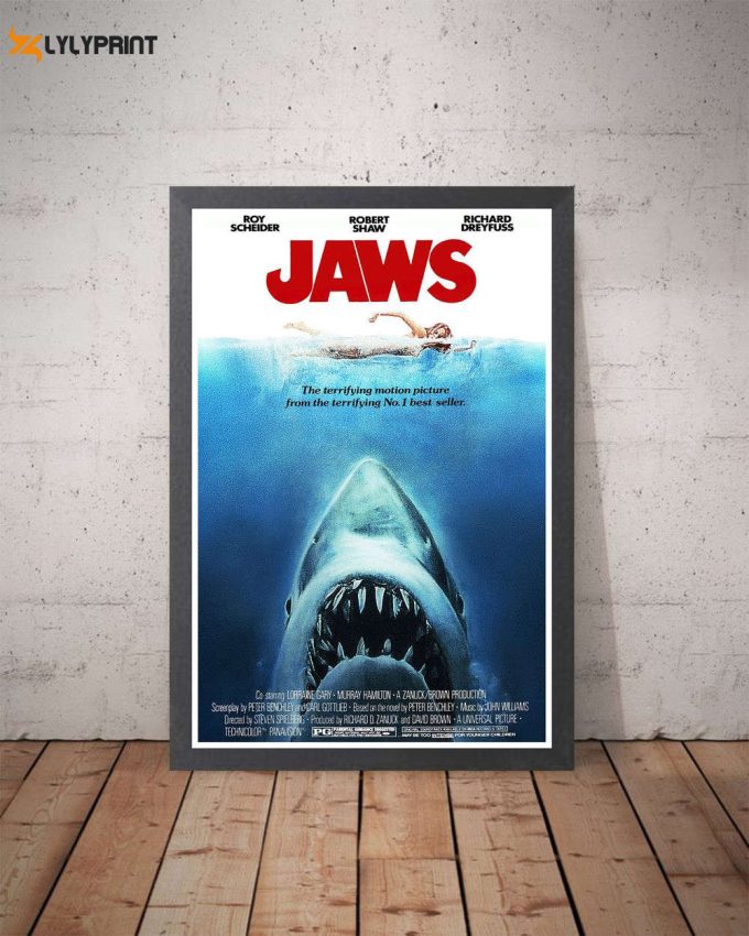 Jaws - 1975 Movie Poster - Steven Spielberg - Printed Poster - Wall Decor - Gift Idea 2