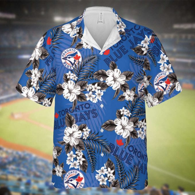 Jays Baseball Hawaiian Flowers Pattern, Toronto Baseball Hawaiian Shirt For Men Women Kids 2