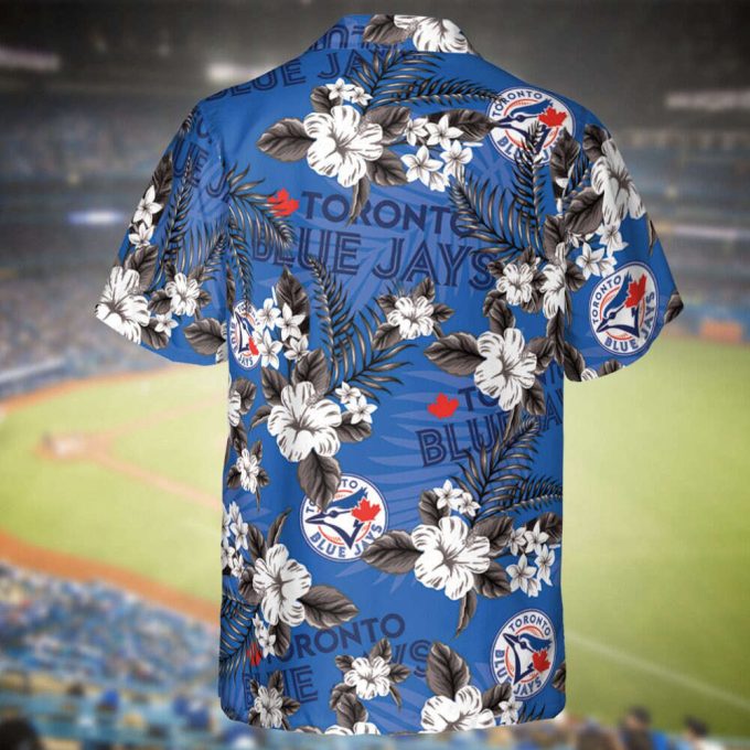 Jays Baseball Hawaiian Flowers Pattern, Toronto Baseball Hawaiian Shirt For Men Women Kids 3