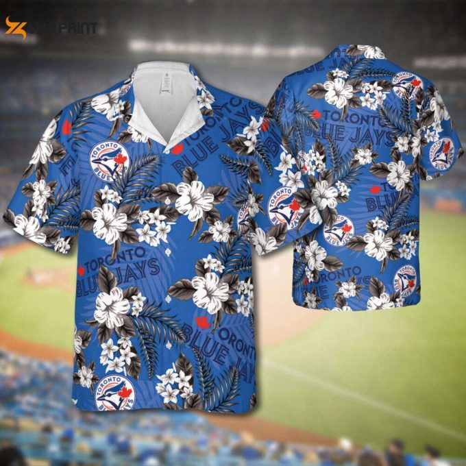 Jays Baseball Hawaiian Flowers Pattern, Toronto Baseball Hawaiian Shirt For Men Women Kids 1