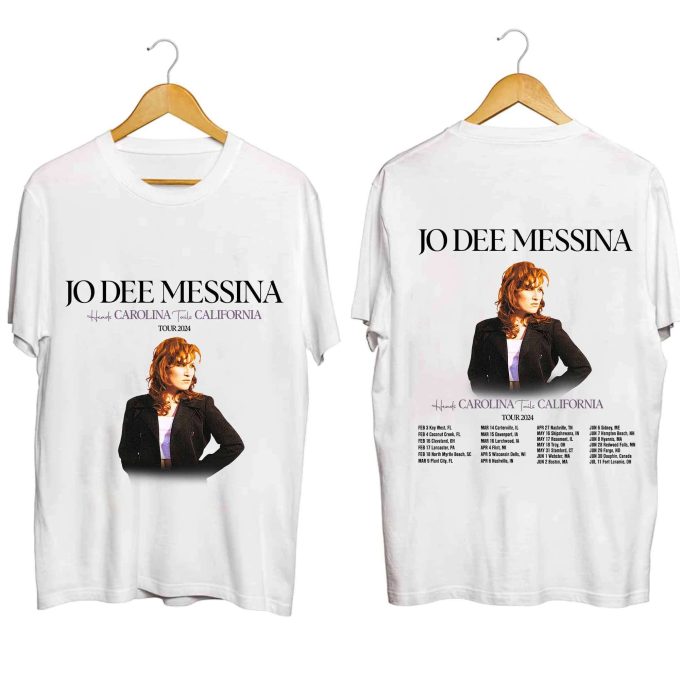 Jo Dee Messina 2024 Tour Heads Carolina Tails California Shirt, Jo Dee Messina Fan Shirt, Jo Dee Messina 2024 Tour Shirt, Jo Dee Messina Tee 2