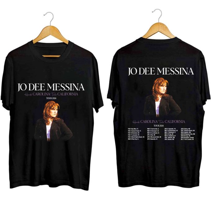 Jo Dee Messina 2024 Tour Heads Carolina Tails California Shirt, Jo Dee Messina Fan Shirt, Jo Dee Messina 2024 Tour Shirt, Jo Dee Messina Tee 1