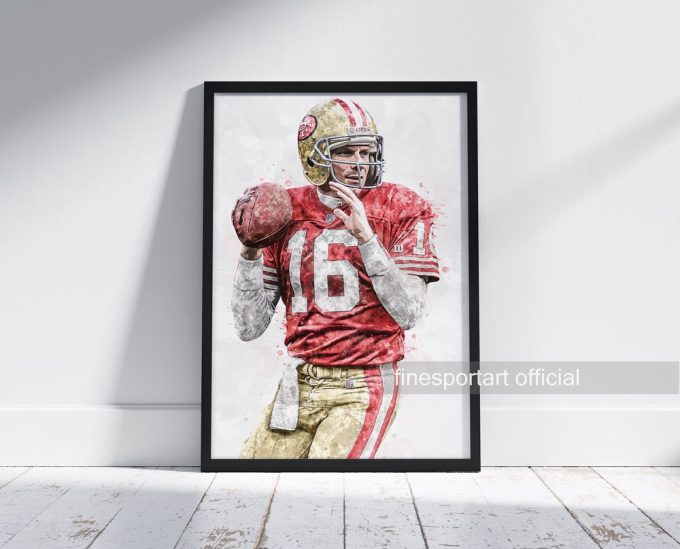 Joe Montana San Francisco Poster S.an F.rancisco 49Ers Poster 2