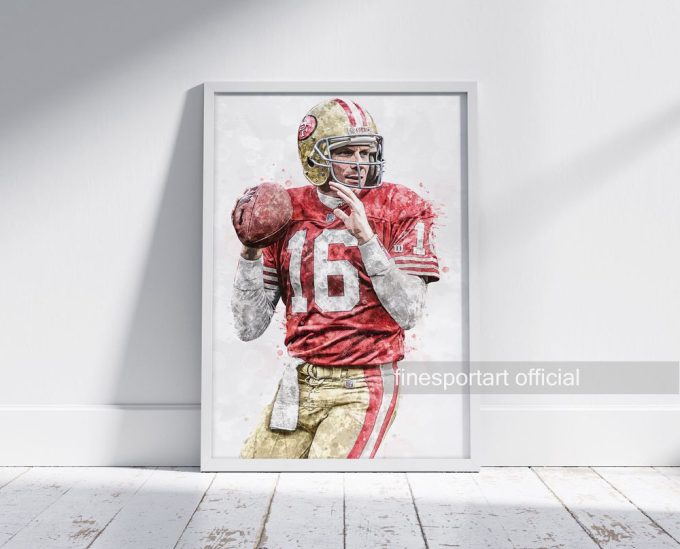 Joe Montana San Francisco Poster S.an F.rancisco 49Ers Poster 3