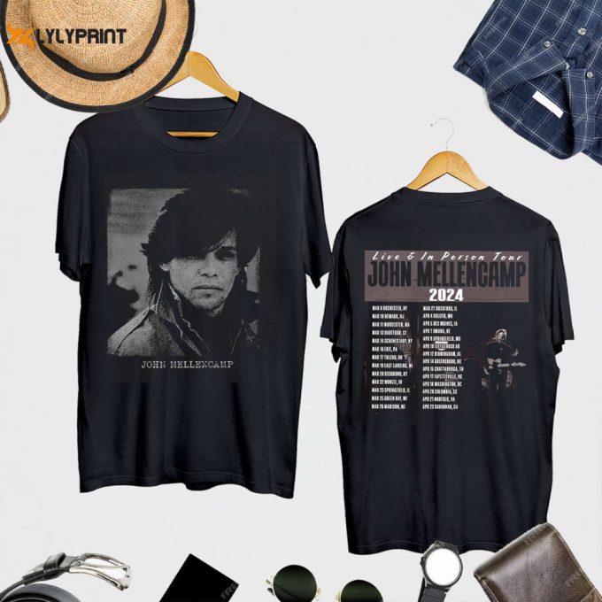 John Mellencamp 90S Vintage Shirt John Mellencamp Live And In Person Tour 2024 Shirt John Mellencamp Merch John Mellencamp Fan Gift Shirt 1