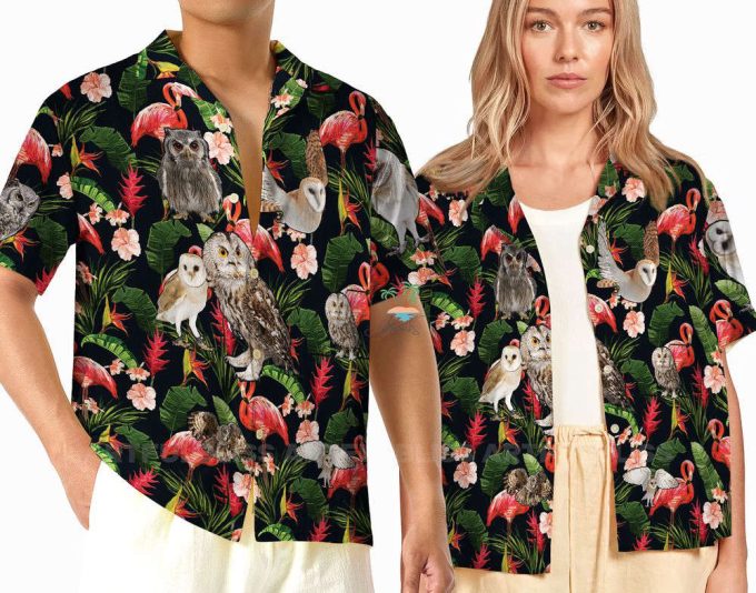 Jungle Cruise Hawaiian Shirt, Owl Night Aloha Vacation Shirts 2
