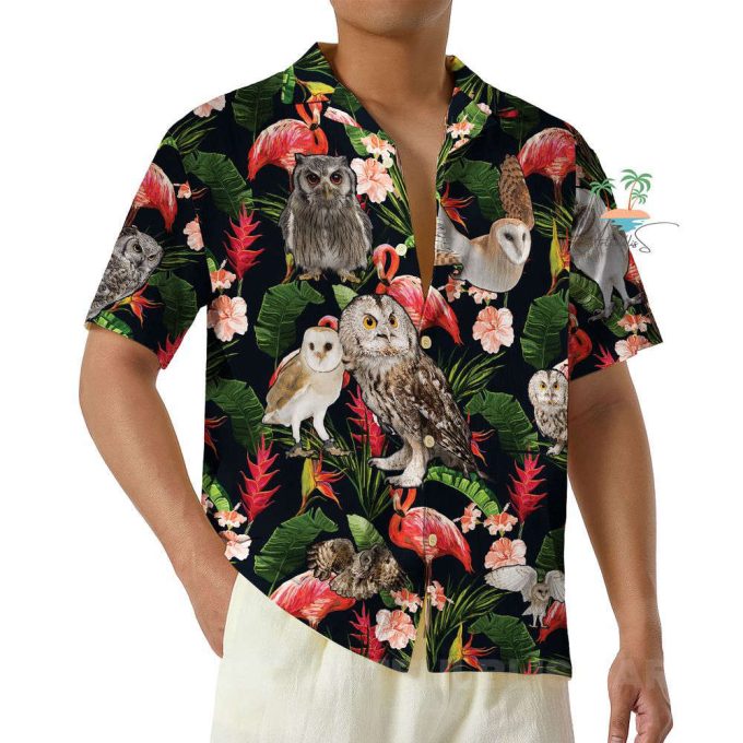 Jungle Cruise Hawaiian Shirt, Owl Night Aloha Vacation Shirts 4