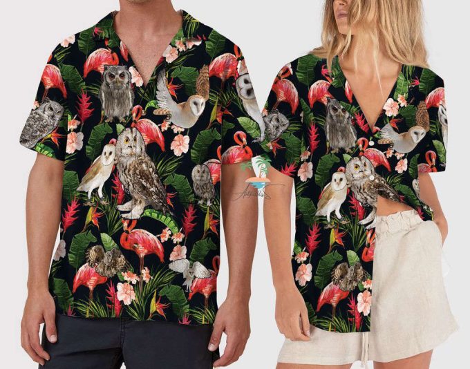 Jungle Cruise Hawaiian Shirt, Owl Night Aloha Vacation Shirts 5