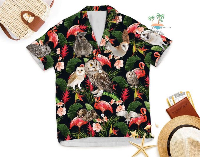 Jungle Cruise Hawaiian Shirt, Owl Night Aloha Vacation Shirts 6