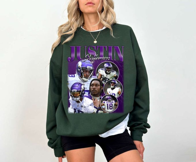 Justin Jefferson T-Shirt Justin Jefferson Shirt Justin Jefferson Tees Jefferson Sweater Sport Gifts Football Lovers 3