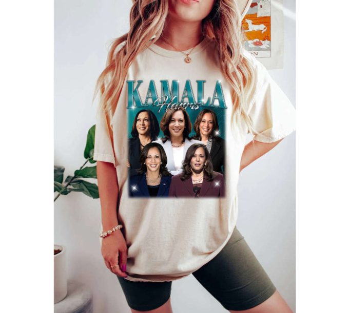 Kamala Harris T-Shirt Kamala Harris Shirt Kamala Harris Tees Kamala Harris Sweater Character Shirt Casual T-Shirt College Shirt 3