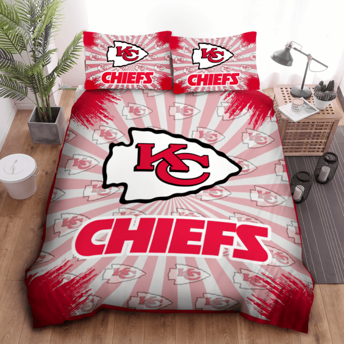 Kansas City Chiefs Duvet Cover Bedding Set Gift For Fans 2